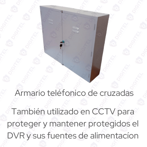 Armario Gabinete Metalico Para DVR CCTV Telefonía 55x70