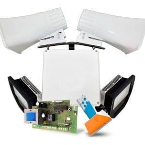 Kit De Alarma Vecinal Hablada Inteligente Hexacom Revo 400t